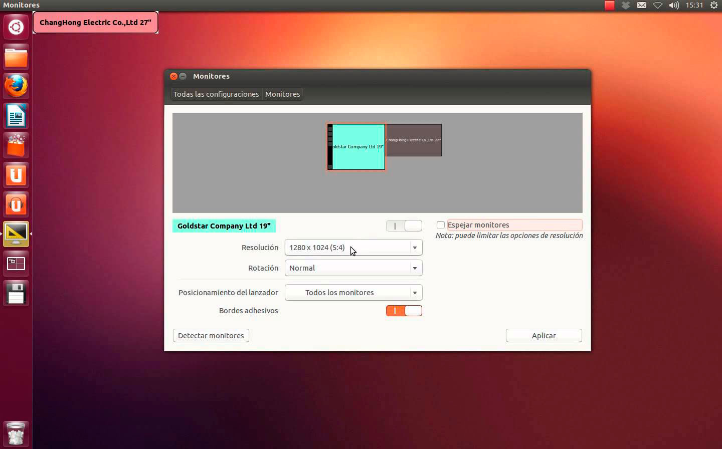 Sistema Operativo Ubuntu (linux) - Conexion Video Proyector