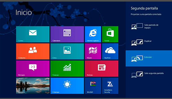 Sistema Operativo Windows 8 - Conexion Video Proyector